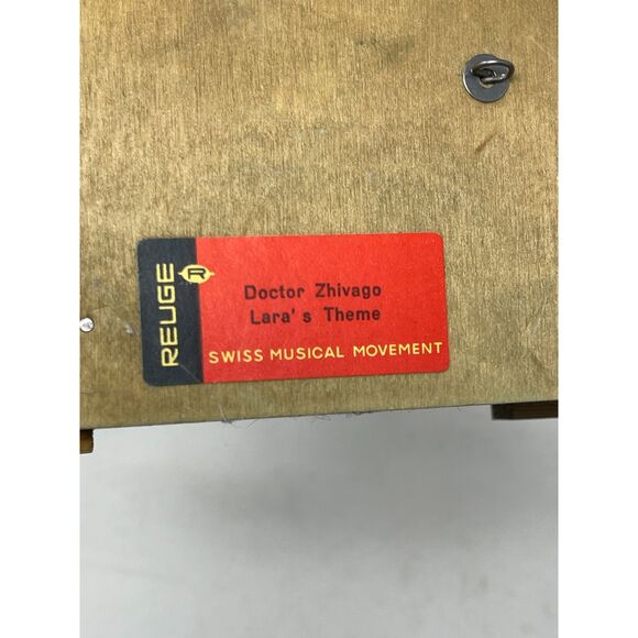 Vintage Toggili German Weather Musical House Zhivago Lara's Theme Chalet Swiss - Picture 9 of 11